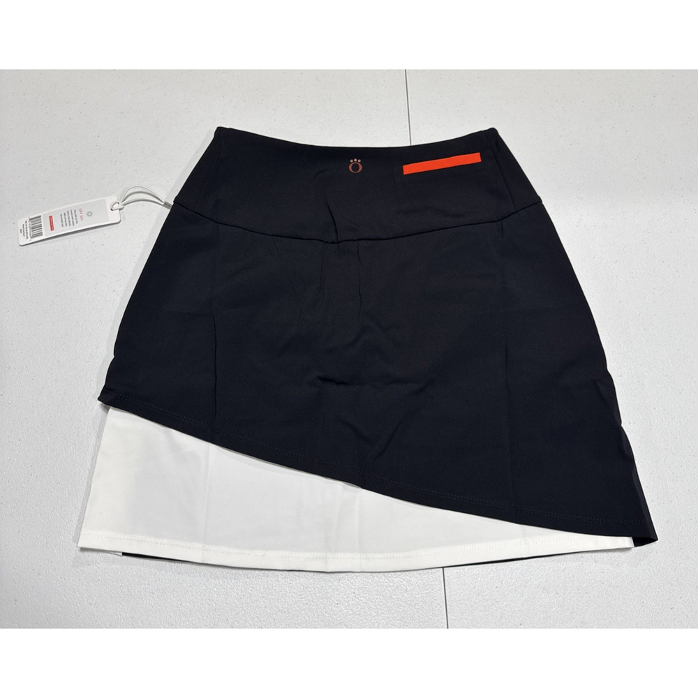 Kinona Wrap It Up Golf Tennis Athletic Skort Women Skirt XXS Black White Sports - Picture 5 of 11